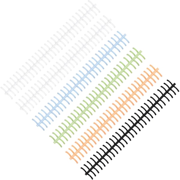10mm muoviset spiraalikansiot - 6 kpl