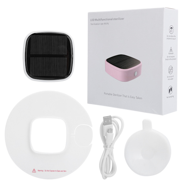 UVC LED Cleaner Multifunktion Bärbar Solar Power Luktborttagning rengöringsmaskin