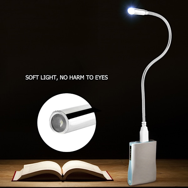 Mini fleksibel LED USB nattlampe leselys for datamaskin bærbar PC
