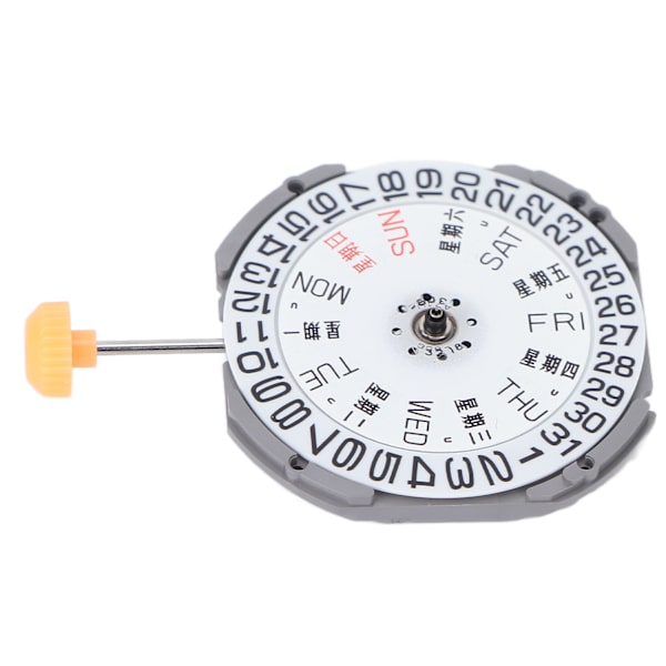 Watch Movement Dual Calendar Quartz Alloy Movement Ersättningsarmbandsur Reparationsdelar 1S02