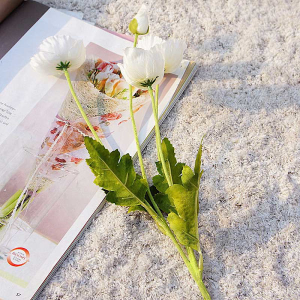 Konstgjord blomma dekorativ naturtrogen elegant look konstgjord blomma för hem vardagsrum bröllop korallin