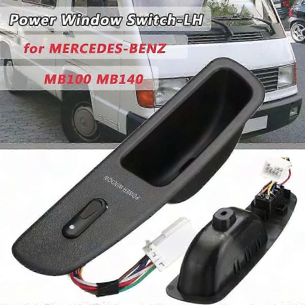 12V elektrisk vindusbryter for MB Van MB100 LH RH bildeler dobbelbinding black