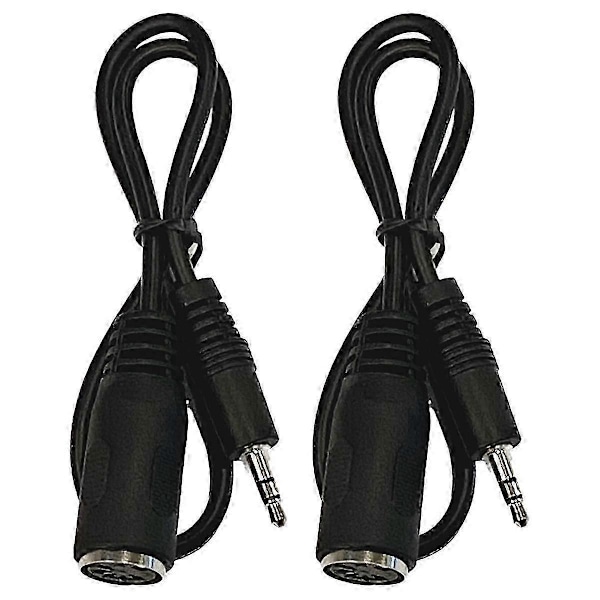 2 kpl Type-A MIDI - 3,5 mm adapteri 20 tuuman kaapeli, äänilinja
