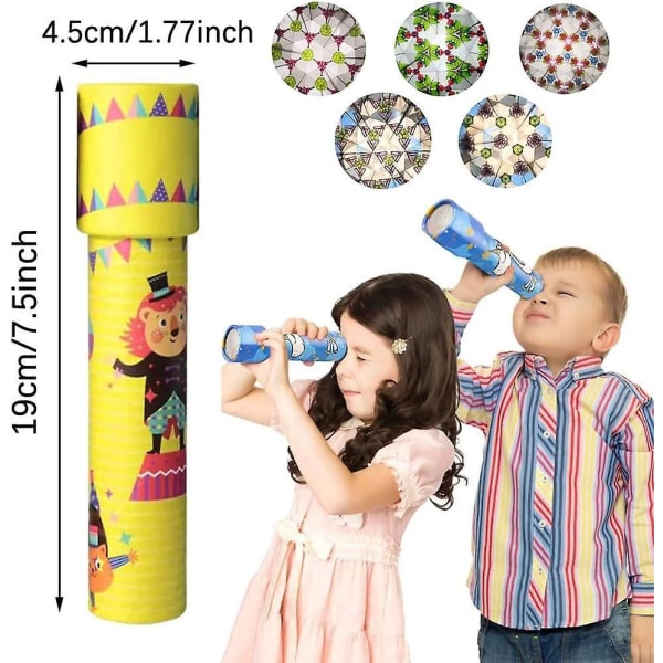 Klassinen set, satunnainen väri, 6 osaa kaleidoskooppi, klassinen oppimispeli, lasten klassinen oppimislelu