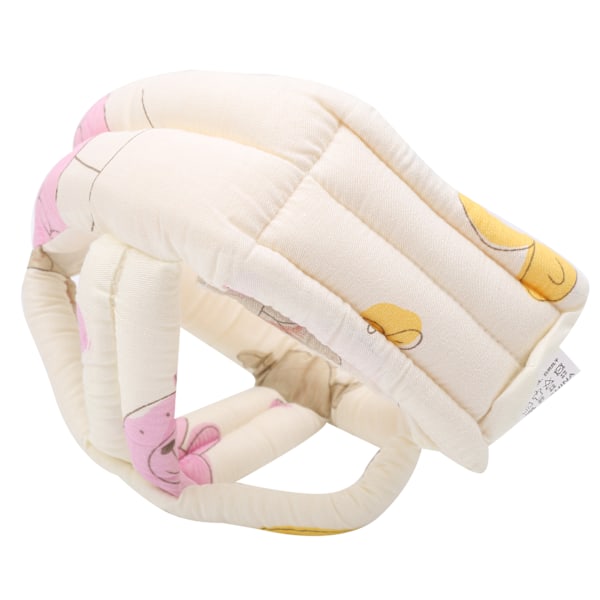 Baby Cloth Protective Cap Comfortable AntiCollision Toddler Learn to Walk Head Protection(Dark Salmon Color )