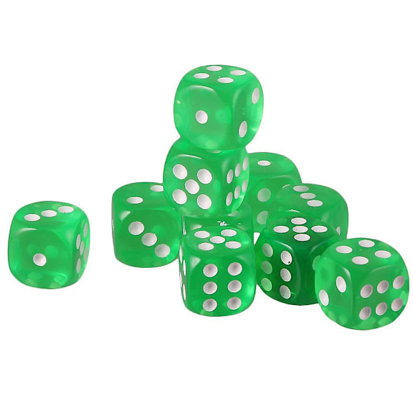 20 kpl akryylisia kuusisivuisia D6-noppia D&D TRPG -peliin ja lautapelitarvikkeisiin-