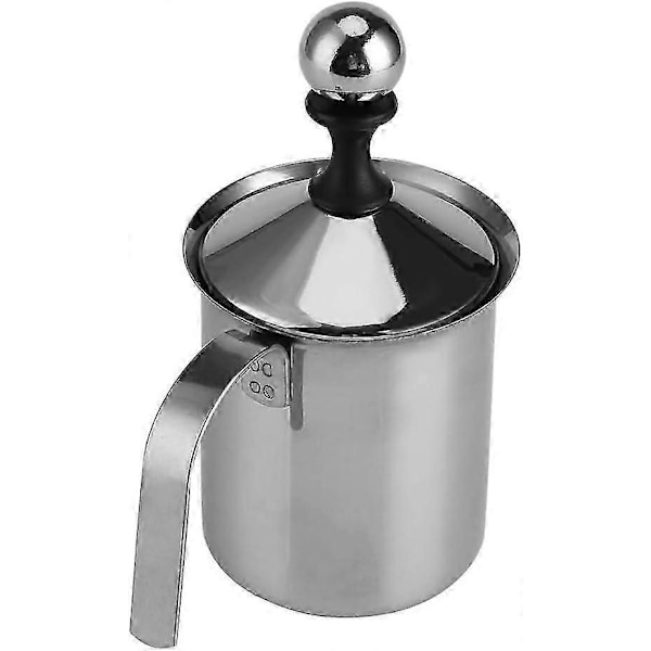 Manuell melkeskummer, for cappuccino, latte, kremfløte (400ML)_SZXM