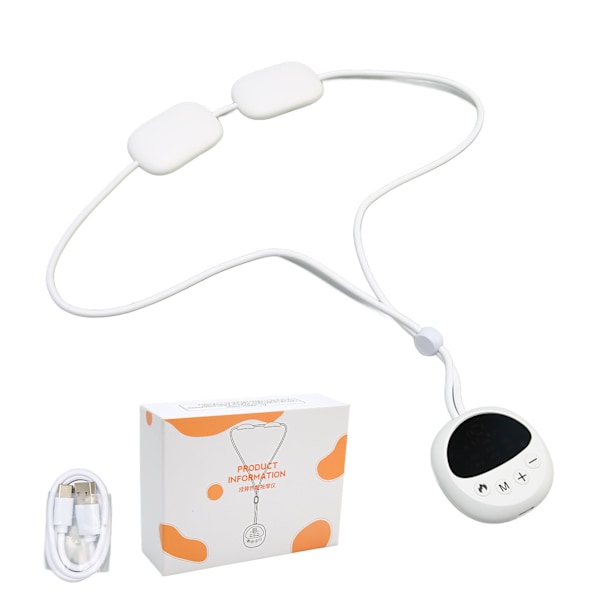 Electric Pulse Neck Massager 3 Level Thermostatic Hot Compress Portable Smart Pendant Cervical Massager for Muscle Pain