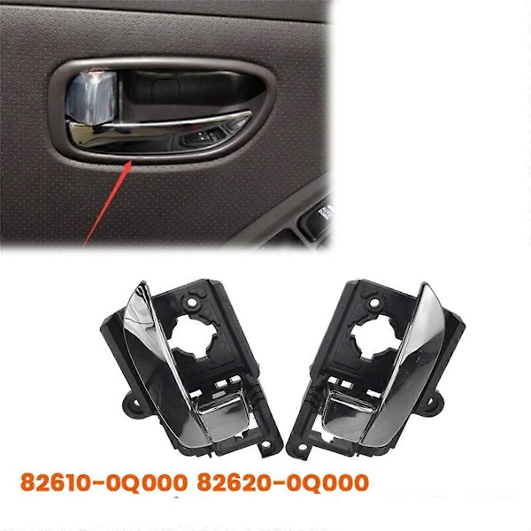 1 par Inre Dörrhandtag Krom Trim Monteringssats 82610-0Q000 82620-0Q000