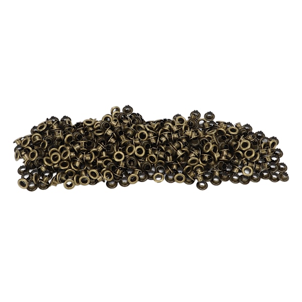 500 stk trykknapper i jernmateriale, flate, glatte, lyse overflater, lette, fargerike syknapper YK4/5‑004 (bronse)