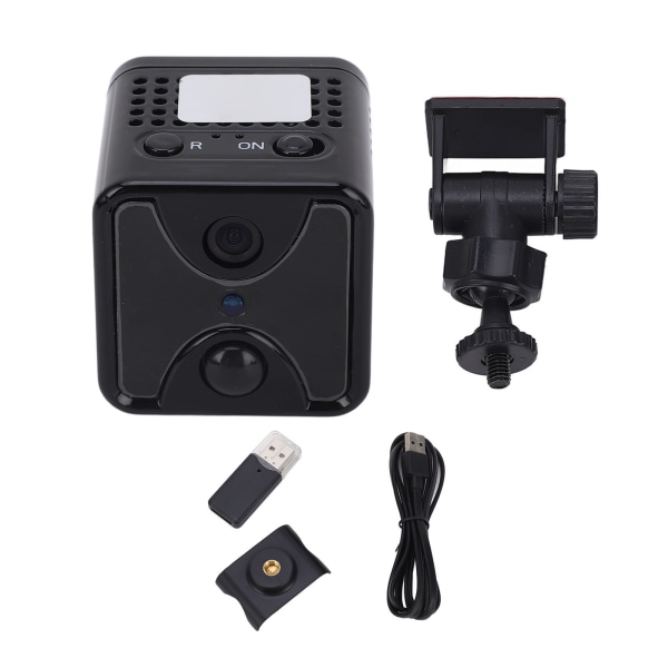 2,4 GHz WiFi-kamera 4K HD Mini-säkerhetskamera med rörelsedetektering Nattvision Funktion Inbyggt batteri