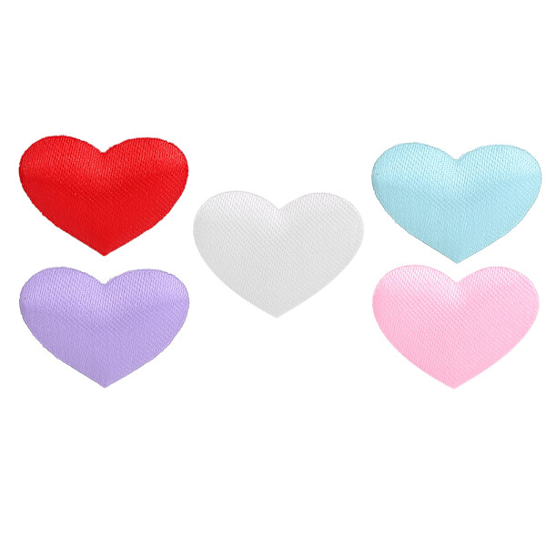 500 stk posehjerteformet dekorasjon bryllupsdag Valentinsdag festutstyr (2,1 cm flerfarget 500 stk pose)
