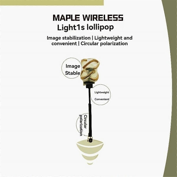 FPV 5.8G Antenn Lätt Polarisering Lollipop RHCP IPEX Antenn 37mm