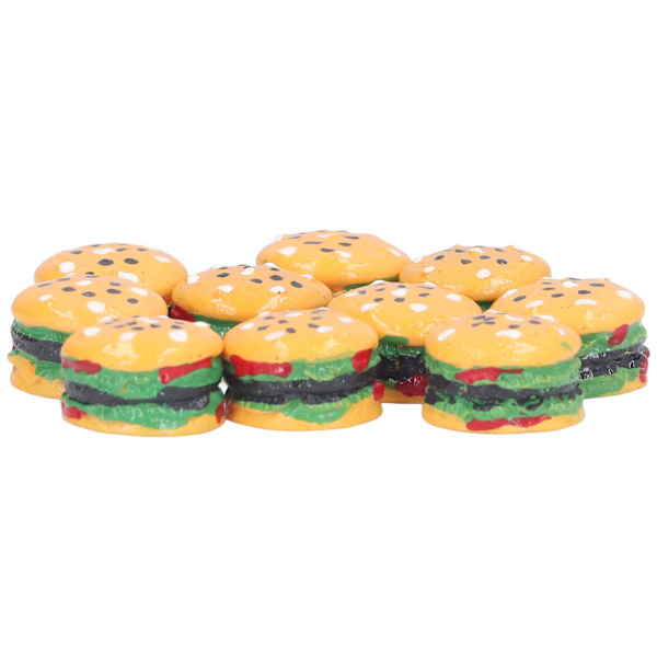Miniatyrmat Leksak Burger Modell Barn Hamburgare Leksaker 1/12 Dockhus Tillbehör för Barn 3 År +