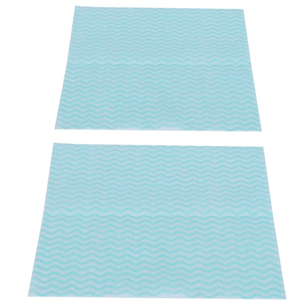 2-pack engångsduk i non-woven för disk, köksrengöring, torkduk (grön)