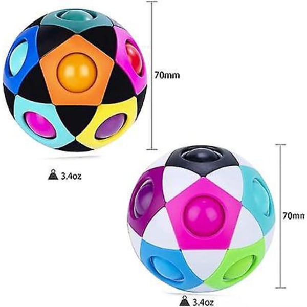 Färgglada magic bollar - kul för alla åldrar! (2-pack)