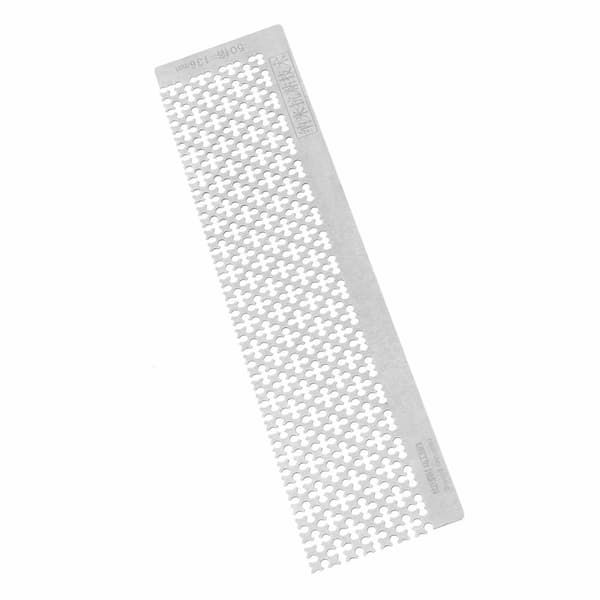 Rhinestone Maleri Lineal Rustfrit Stål Tomme Gitre Punkt Borepen Lineal til 5D DIY136MM