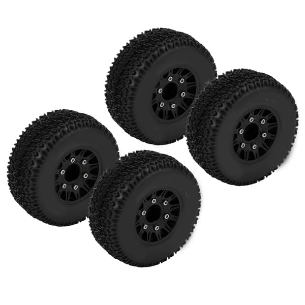Til 1/10 RC Short Course Lastbildæk til ARRMA til SENTON til TRAXXAS til Slash 12mm 14mm 17mm Hex RC Lastbildæk Sort