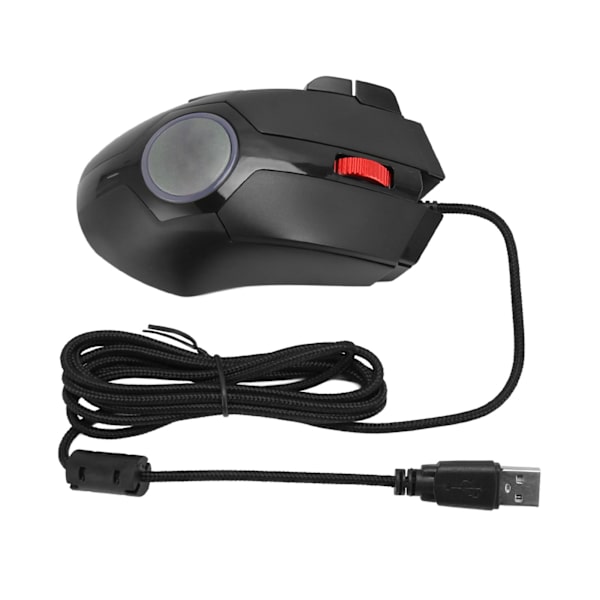 Gamingmus med 7200 DPI RGB-bakgrunnsbelysning 8 taster BT-mus med brannknapp for bærbar PC