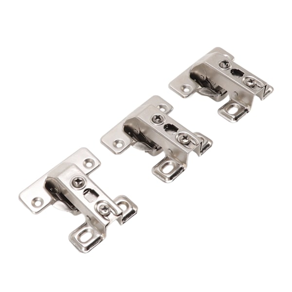 3 stk sammenleggbare hengsler sinklegering 180 graders integrert kort arm hengselsett maskinvare for skap garderobe dør bord