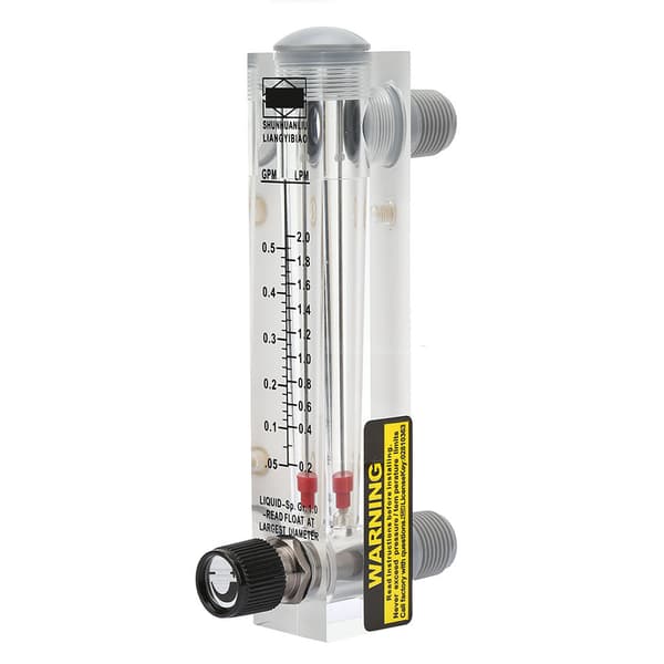 LZM-15T 0,1-0,5 GPM Knap Panel Type Væskestrømsmåler Flow Meter Måling ZG1/4\"