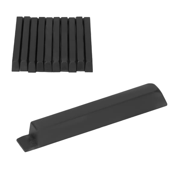 10 stk. pianonøkkel i svart ABS, 10 cm matt instrumenttilbehørssett for utskifting