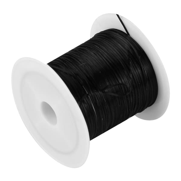 5 ruller krystalltråd perlesnor smykke materiale elastisk tråd for smykker DIY (svart)