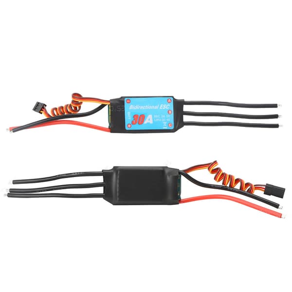 Enveis børsteløs ESC elektronisk hastighetskontroller for RC-bil, skip, undervannspropell (30A) 30A