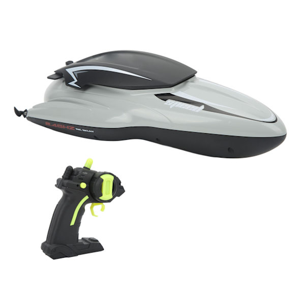RC Racing Båt Vanntett ABS Anti-Drop Raskere Kjøring Stabil Ytelse Fjernkontroll Båt 2 Batteri Grå