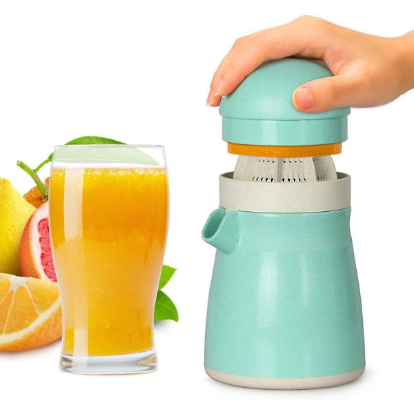 Biologiskt nedbrytbar vete-halm citrusjuicer - BPA-fri manuell pressare för apelsiner och citroner