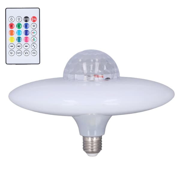 LED-projeksjonslys Bluetooth-lampe Dynamisk krusningseffekt E27 RGB fjernkontroll 24W 85‑265V