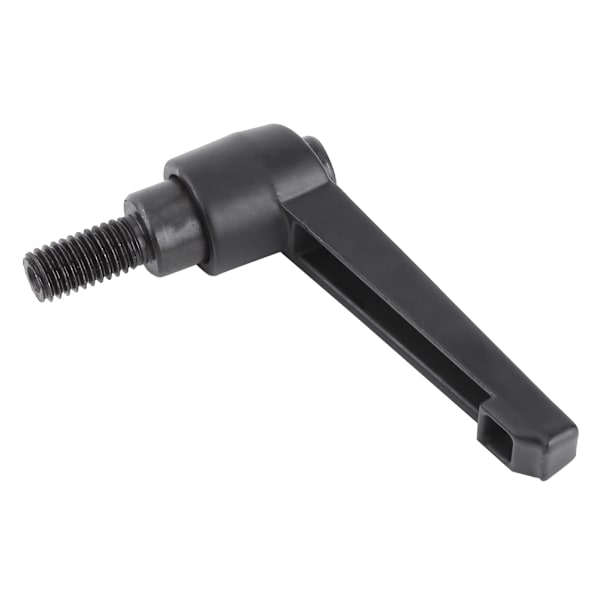 Sort håndtag i sort farve med justerbar klemme og udvendigt gevind (M8*16)
