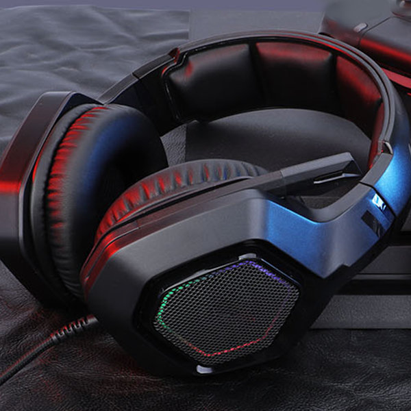 Gaming Headset Bass Stereo Komfortabel Naturlig Bærbar E Sports Headset til PS4 og pc'er 7.1 Kanal