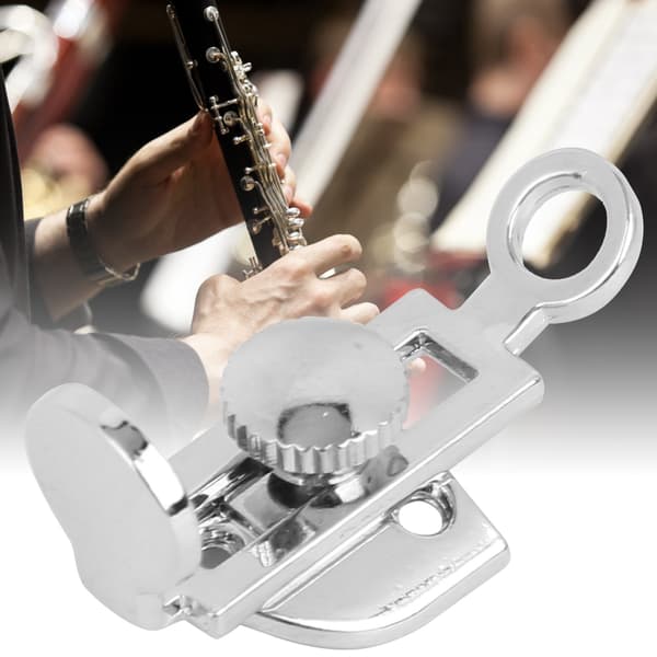 Klarinett Tumstöd Silver Bärbart Justerbart Armstöd Musikinstrument Tillbehör