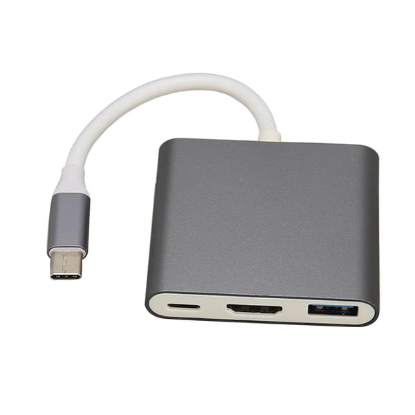 3 in 1 USB C -keskitin USB C - USB3.0 USB C High Definition Multimedia Interface -moniporttikeskitin Windowsille ja OS:lle