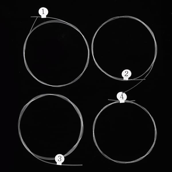 4 st ukulele strängset Ljust ljud Kol High End Transparenta gitarrtillbehör