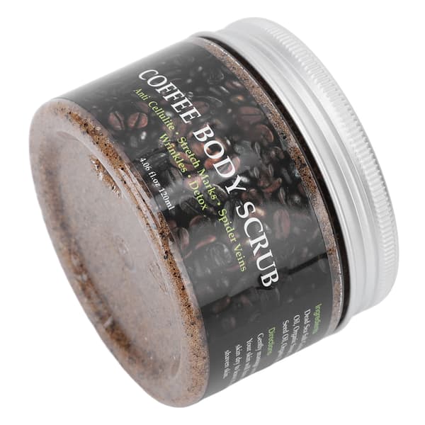 Kaffe Body Scrub Eksfolierende Body Scrub Nærende Kaffe Dødehavssalt Scrub til Fuld Kropspleje 120ml