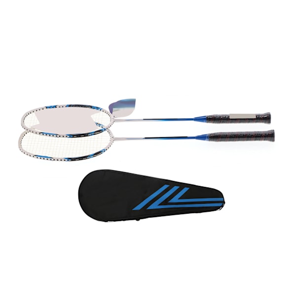 SG8048 2-spelare Badminton Racket Set Vuxna Tonåringar Lättvikts Kolfiber Rackets