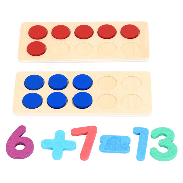 Ti rammer tavle tælle pind multifunktionel træ addition subtraktion matematik pind til hjem skole