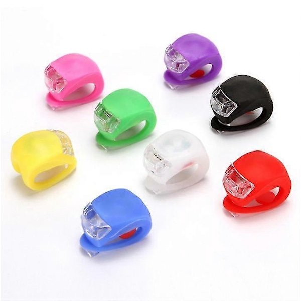 Advarselslys Cykel Frø Lys Silikone Led Hjelm Lys Scooter Front 3 stk