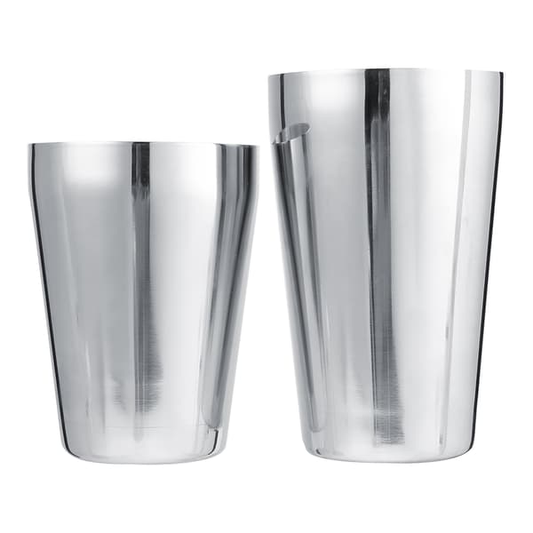 Cocktailshaker-sett i rustfritt stål for blanding og tilberedning av drinker, beholder for barutstyr (600/450 ml)