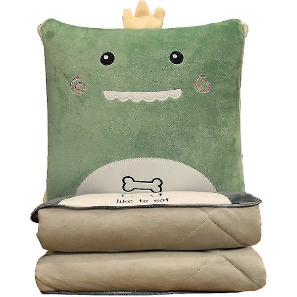 Pledd og puter 2 i 1 Vaskbar sofa teppe Plaids Quilt Boutis for sofa/skrivebord/dinosaur stol