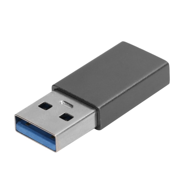 TypeC Adapter Converter Hunn til USB3.0 Hann USB Hurtiglading datamaskintilbehør (kullgrå)