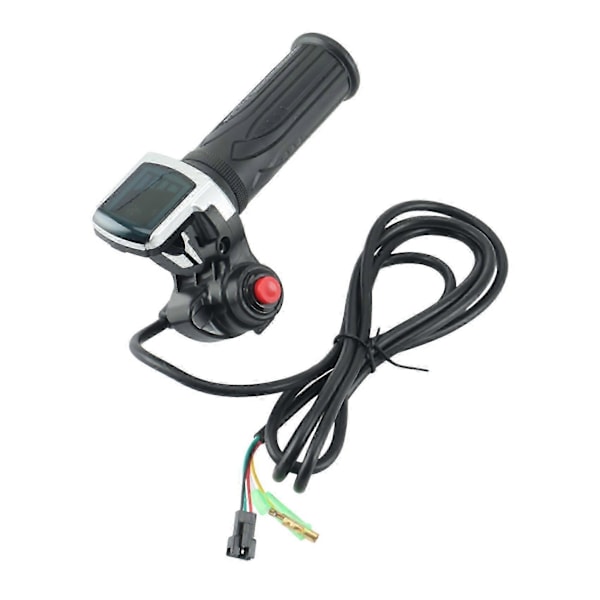 48V Elektrisk Sykkel Scooter Gasshåndtak LCD-Skjerm med Bryter EBike Twist Gass Accel