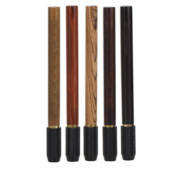 Rosewood Pencil Extender Holder Detachable Rotating Lengthener Stationery Supplies5Pcs