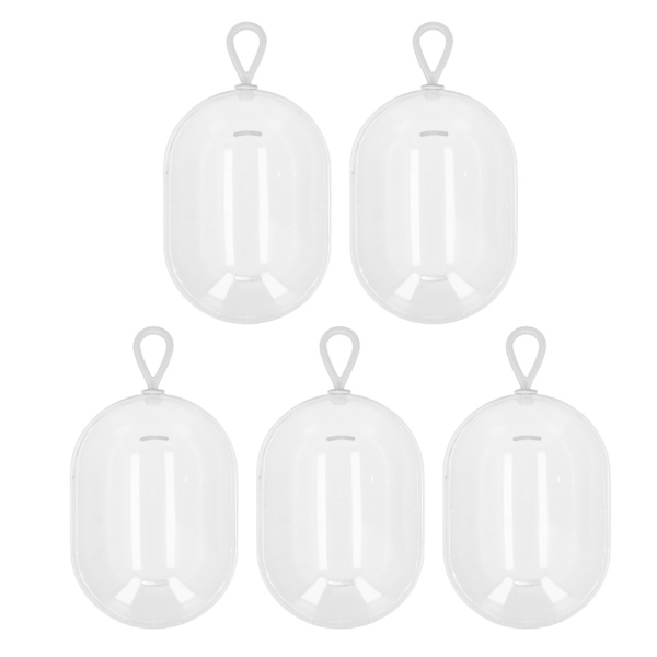 5 st Beauty Blender Hållare Synlig Skyddande Transparent Dammtät Makeup Case Vit