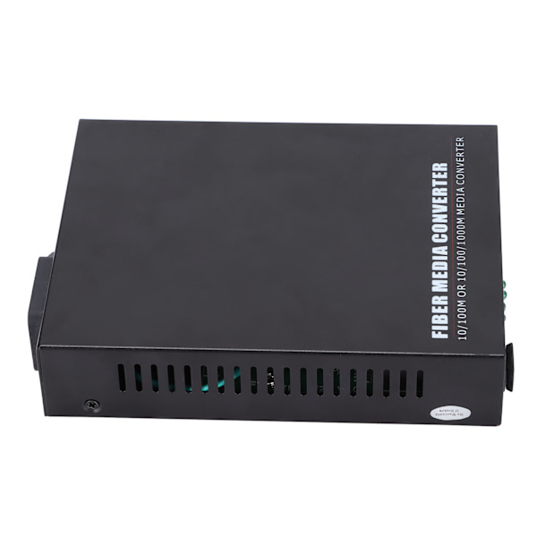Ethernet-mediamuunnin, yksimuotoinen, yksikuituinen TBC‑MC3312NS20A, kuituoptinen lähetinvastaanotin, 100‑250 VUK -pistoke