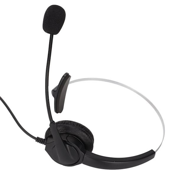 3,5 mm Enkeltsidet Business-hovedtelefon Justerbar Komfortabel Mono Call Center-headset med mikrofon til telefoner Laptops