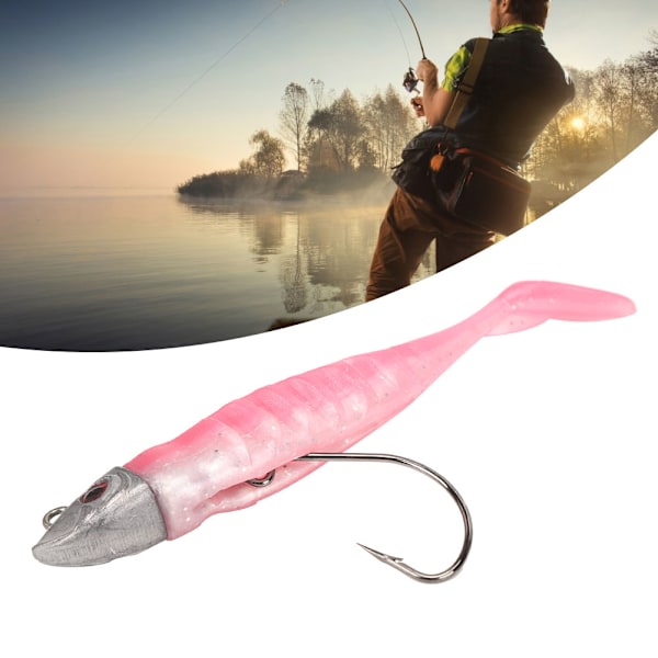 2 st PVC Jighead krok vinter isfiske bete artificiell mjuk simulering bete verktyg tillbehör 1#