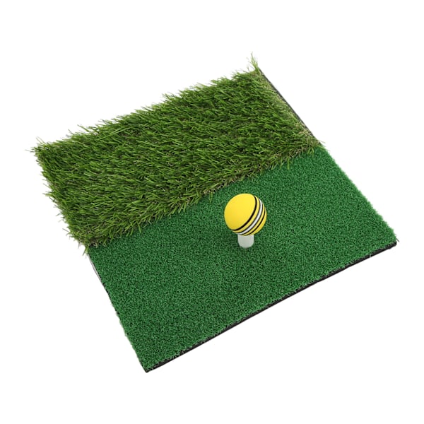 Treffematte Dual Grass Minigolftrening Øvingspute Launch Zone Treffgressmatte